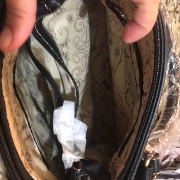 Montana West Bling Black Satchel NWT - Picture 6 of 6